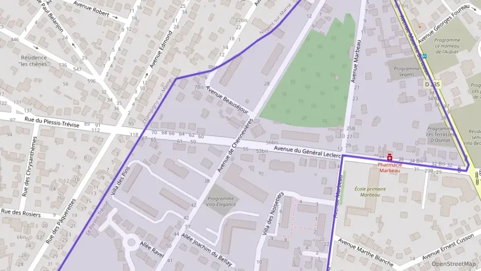 Appartement 66 m² trois pièces à vendre à Le Plessis-Trévise