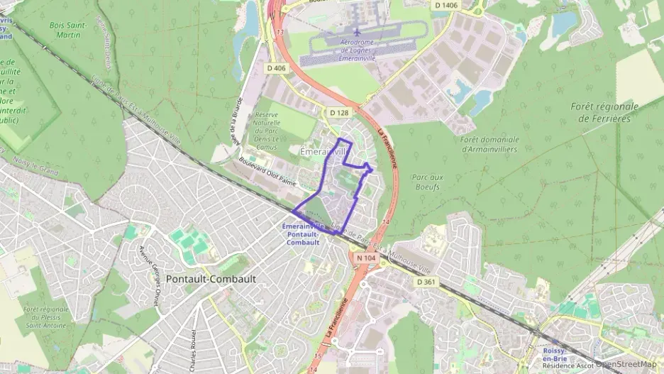 Appartement 75 m² quatre pièces à vendre à Émerainville Appartement 75 m² quatre pièces à vendre à Émerainville