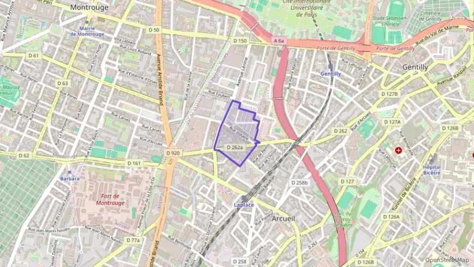 Appartement 60 m² trois pièces à vendre à Arcueil