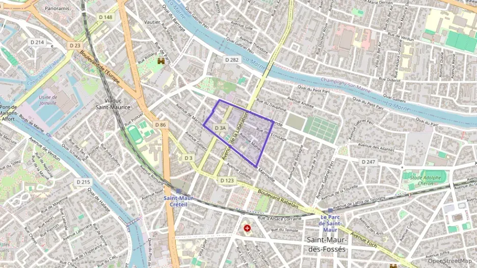 Appartement 57 m² deux pieces à vendre à Saint-Maur-des-Fossés