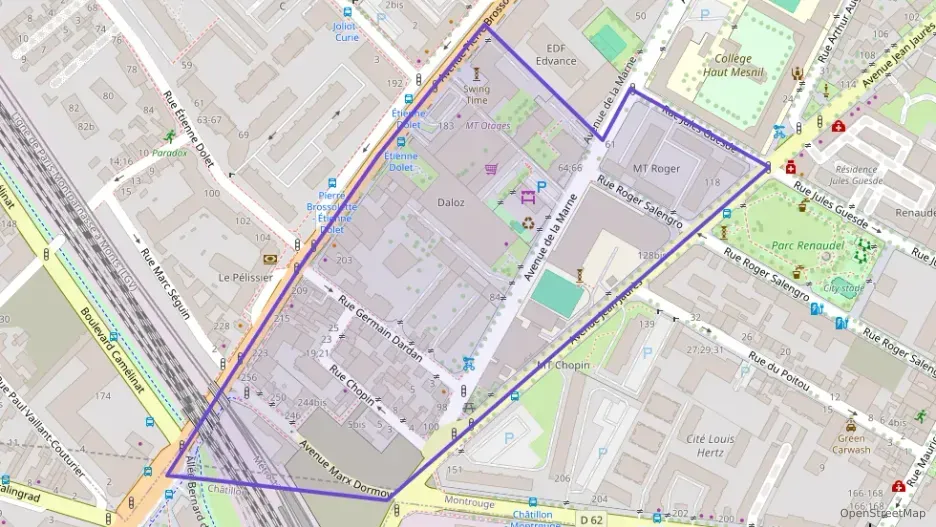 Appartement 56 m² trois pièces à vendre à Montrouge