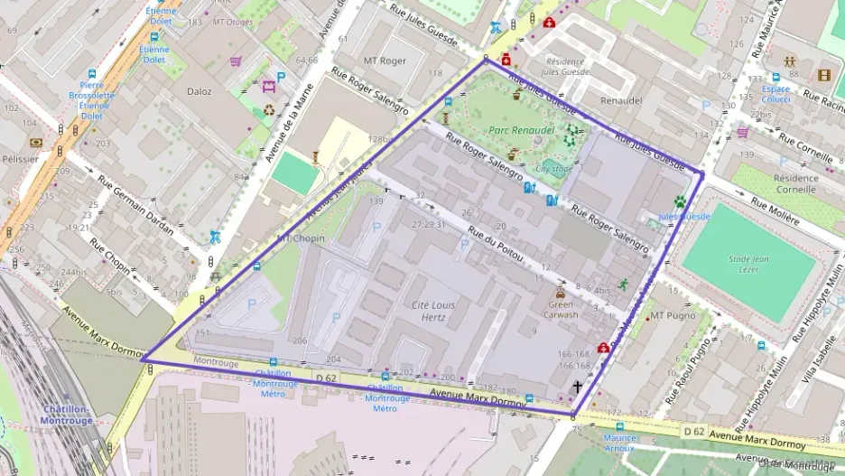 Appartement 55 m² trois pièces à vendre à Montrouge