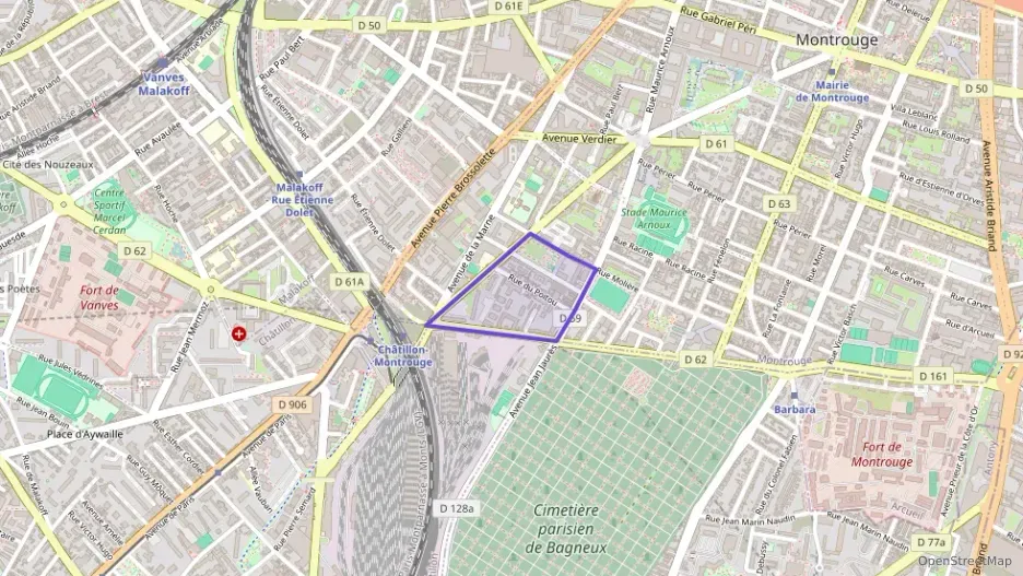 Appartement 55 m² trois pièces à vendre à Montrouge