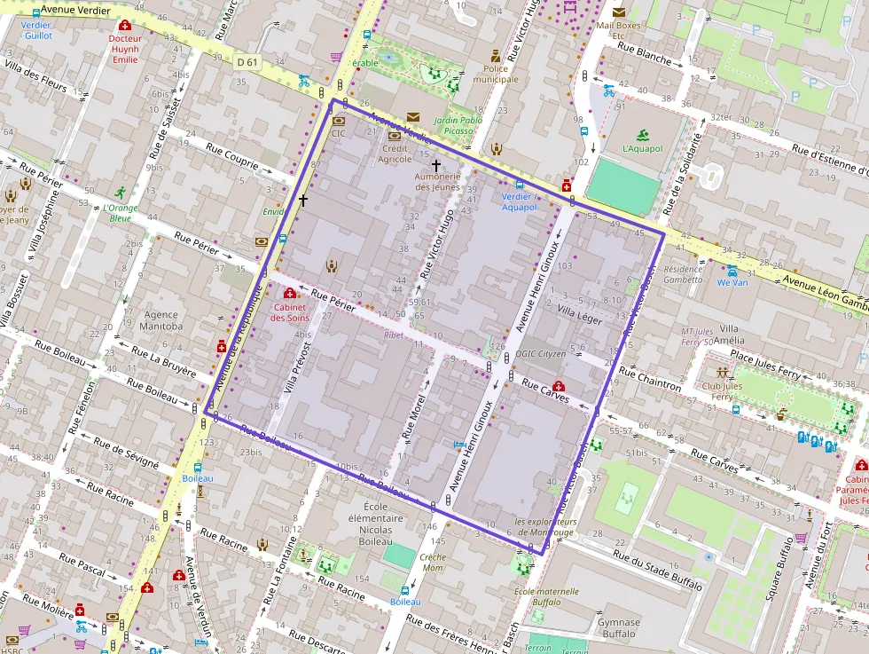 Appartement 60 m² trois pièces à vendre à Montrouge