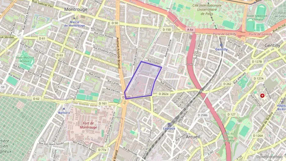 Appartement 54 m² deux pieces à vendre à Arcueil