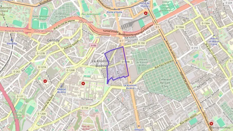 Appartement 59 m² trois pièces à vendre à Le Kremlin-Bicêtre