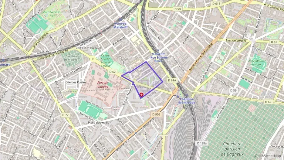 Appartement 57 m² trois pièces à vendre à Malakoff