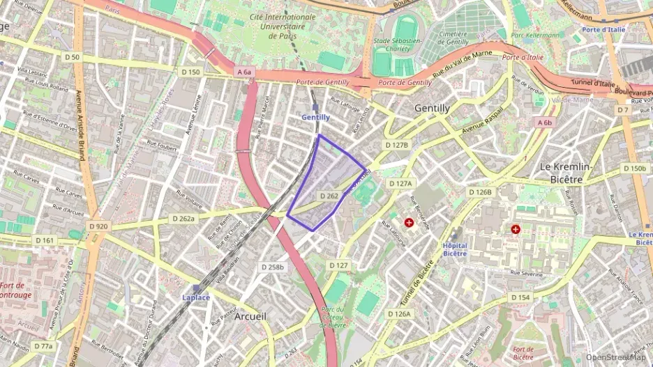 Appartement 51 m² trois pièces à vendre à Gentilly