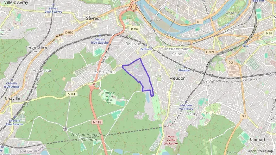 Appartement 92 m² quatre pièces à vendre à Meudon
