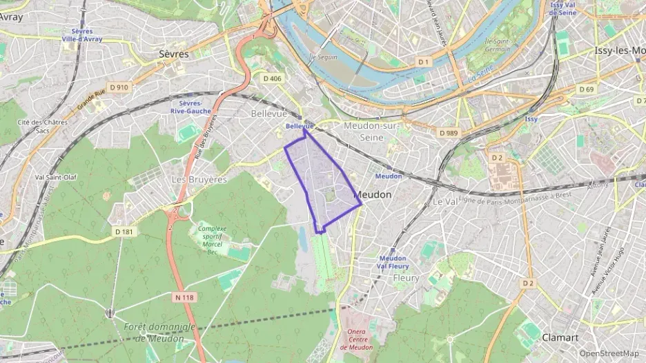 Appartement 49 m² deux pieces à vendre à Meudon