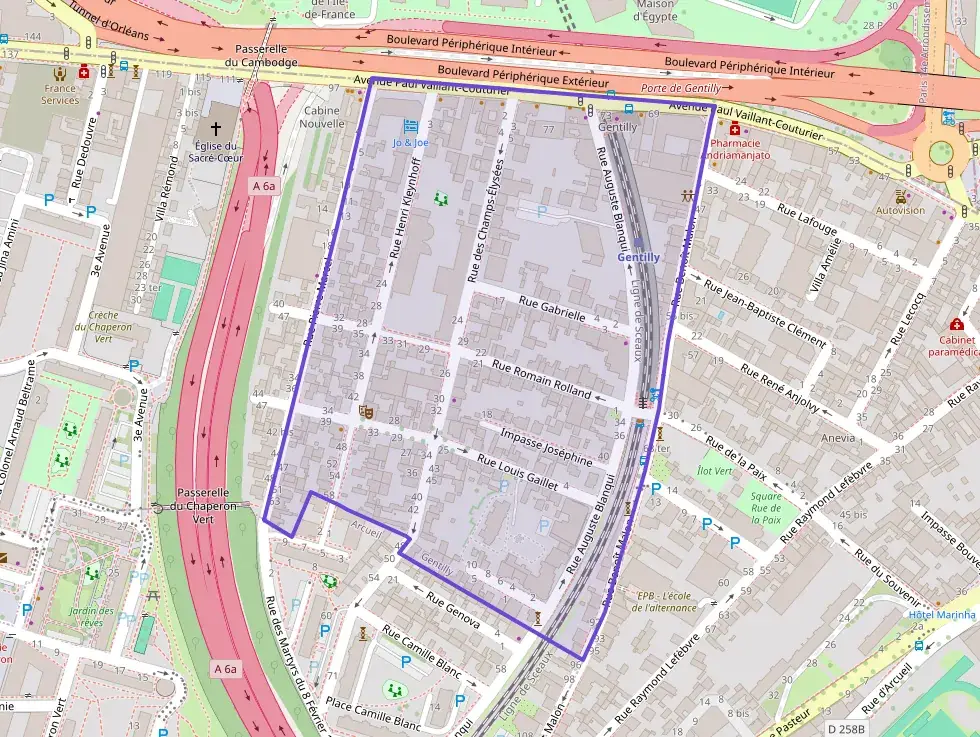 Appartement 86 m² quatre pièces à vendre à Gentilly