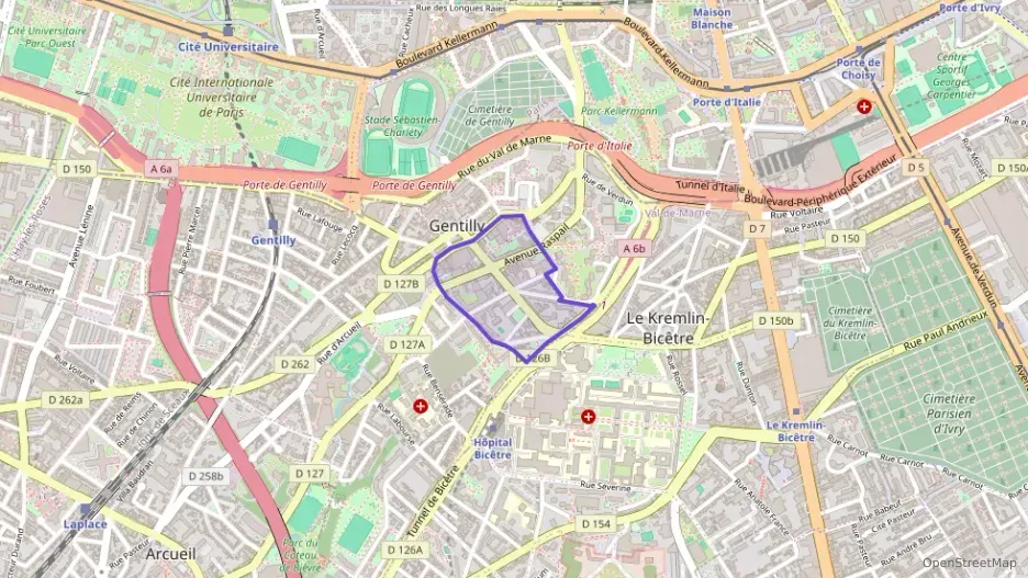 Appartement 60 m² trois pièces à vendre à Gentilly