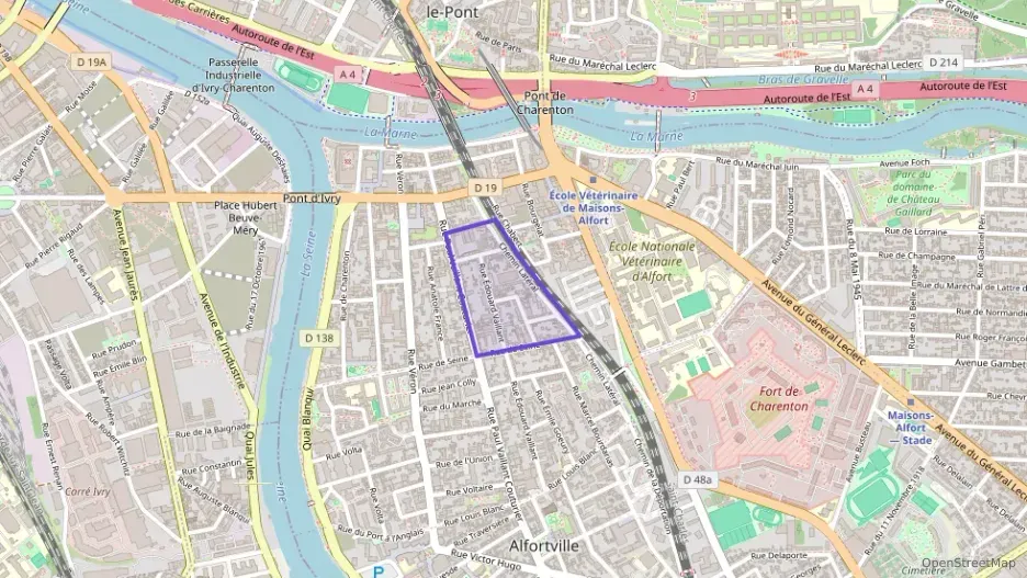 Appartement 50 m² trois pièces à vendre à Alfortville