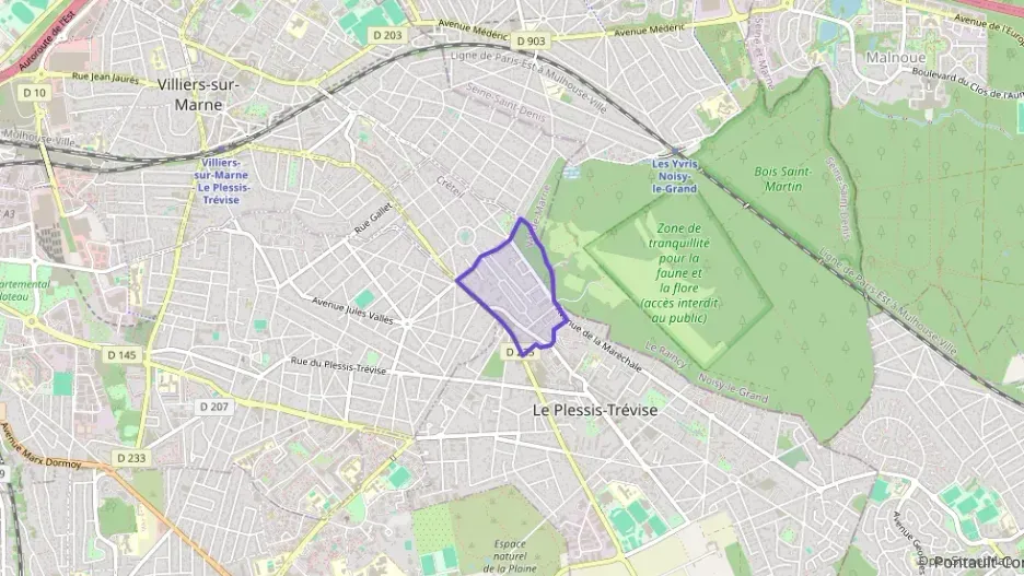 Appartement 43 m² deux pieces à vendre à Le Plessis-Trévise