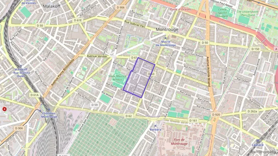 Appartement 62 m² quatre pièces à vendre à Montrouge