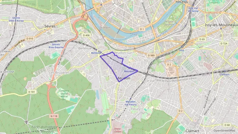 Appartement 97 m² trois pièces à vendre à Meudon