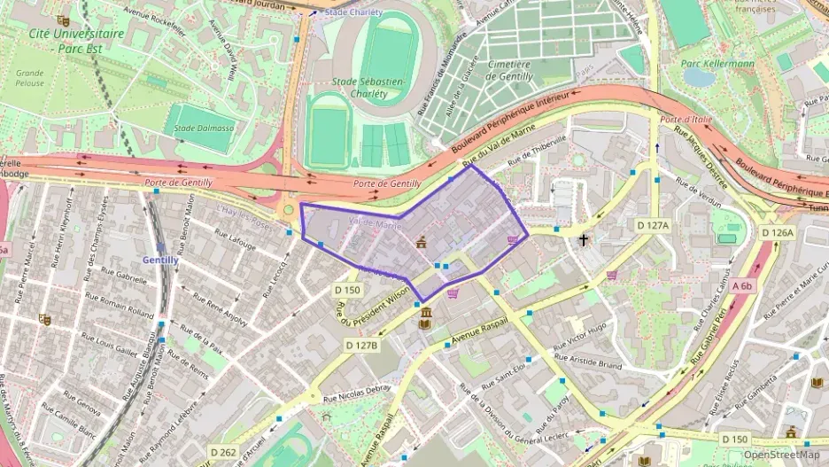 Appartement 50 m² deux pieces à vendre à Gentilly
