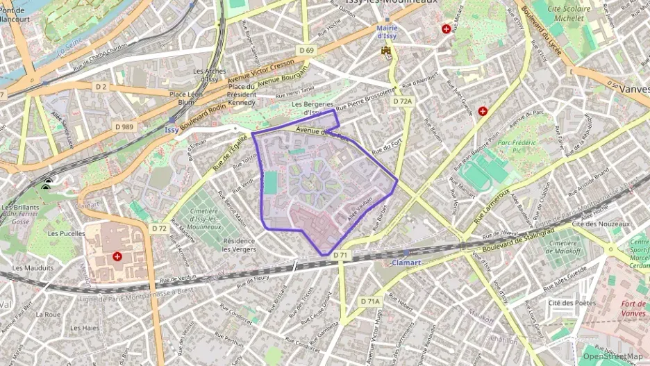 Appartement 43 m² deux pieces à vendre à Issy-les-Moulineaux