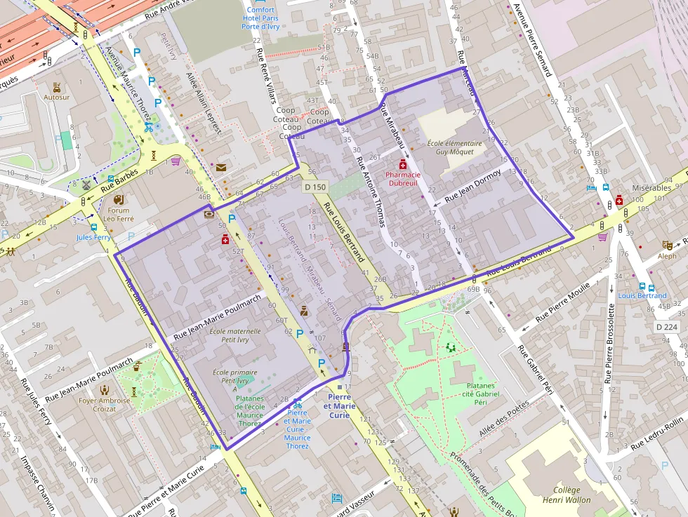 Appartement 36 m² deux pieces à vendre à Ivry-sur-Seine