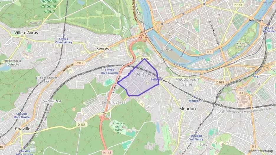 Appartement 60 m² trois pièces à vendre à Meudon