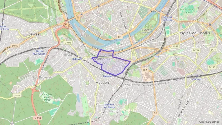 Appartement 70 m² quatre pièces à vendre à Meudon