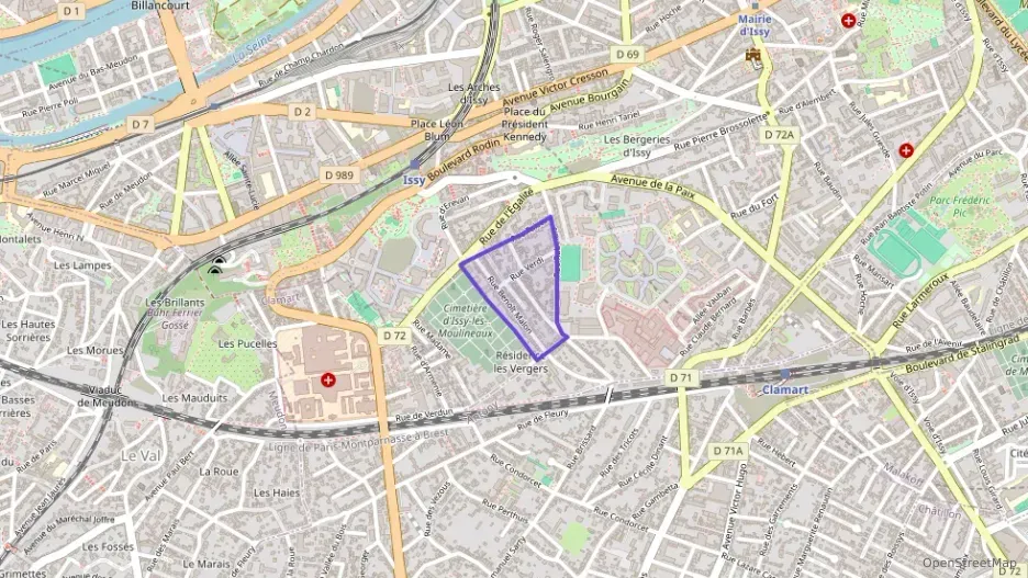 Appartement 70 m² quatre pièces à vendre à Issy-les-Moulineaux