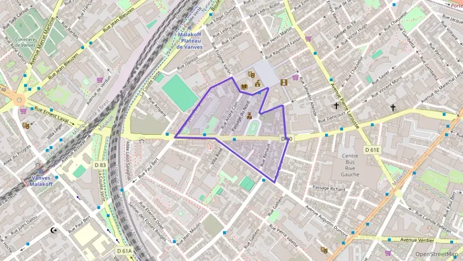 Appartement 47 m² deux pieces à vendre à Malakoff