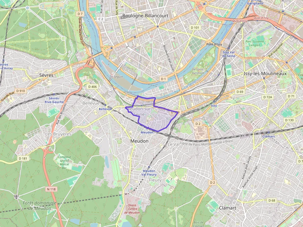 Appartement 70 m² trois pièces à vendre à Meudon