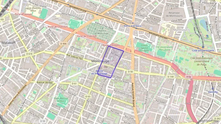 Appartement 54 m² trois pièces à vendre à Montrouge