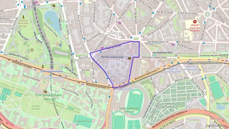 Appartement 45 m² deux pieces à vendre à Paris 13e Arrondissement