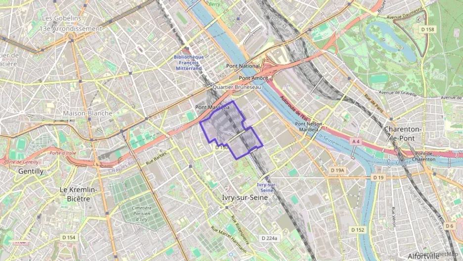Appartement 50 m² une piece à vendre à Ivry-sur-Seine