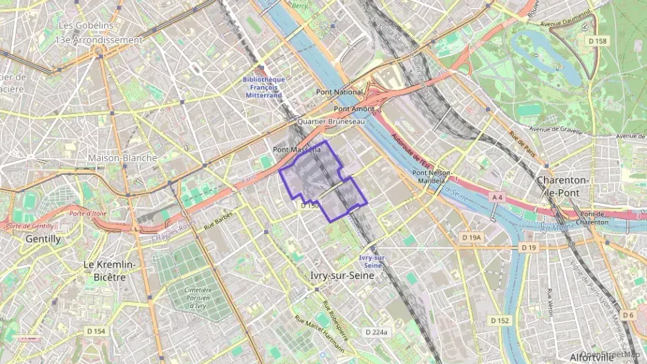 Appartement 126 m² quatre pièces à vendre à Ivry-sur-Seine