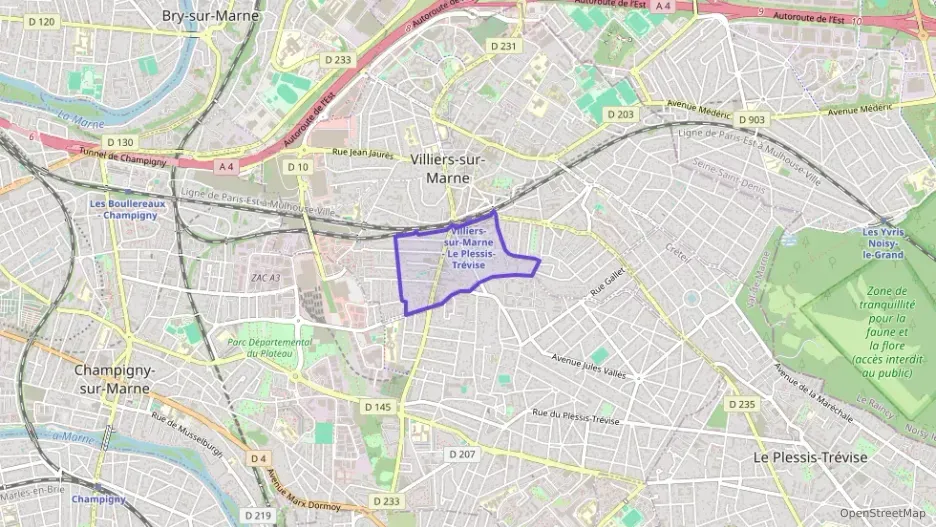 Appartement 60 m² trois pièces à vendre à Villiers-sur-Marne