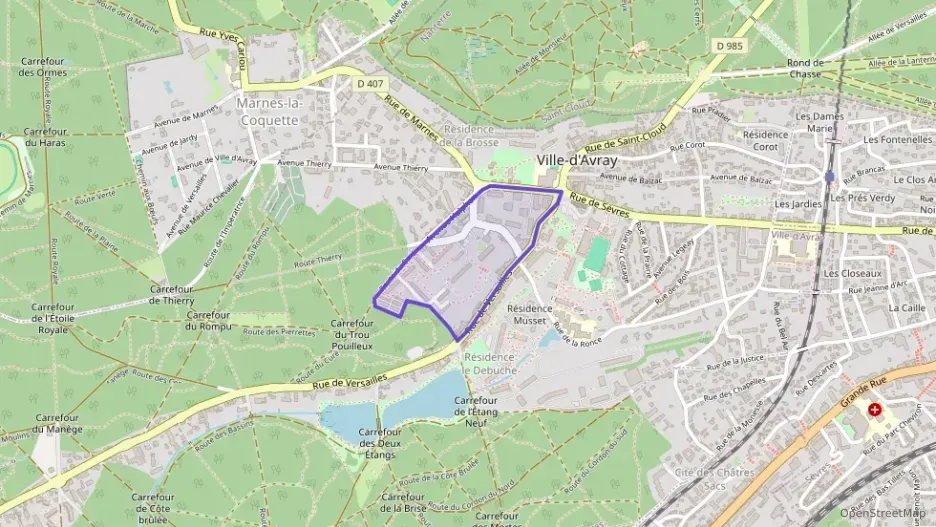 Appartement 55 m² trois pièces à vendre à Ville-d`Avray Appartement 55 m² trois pièces à vendre à Ville-d`Avray