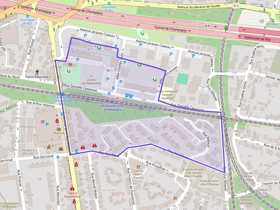 Appartement 48 m² deux pieces à vendre à Champigny-sur-Marne
