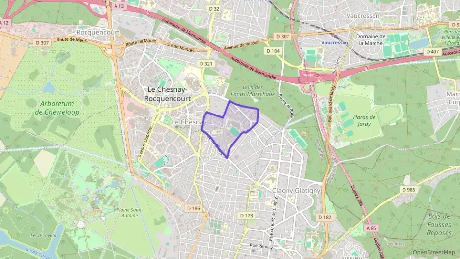 Appartement 56 m² trois pièces à vendre à Le Chesnay-Rocquencourt