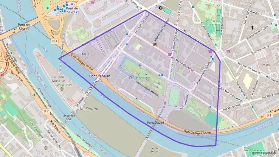 Appartement 49 m² une piece à vendre à Boulogne-Billancourt