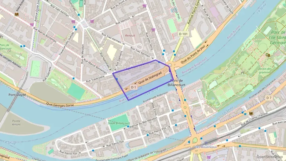Appartement 60 m² trois pièces à vendre à Boulogne-Billancourt