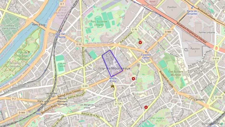 Appartement 67 m² trois pièces à vendre à Issy-les-Moulineaux