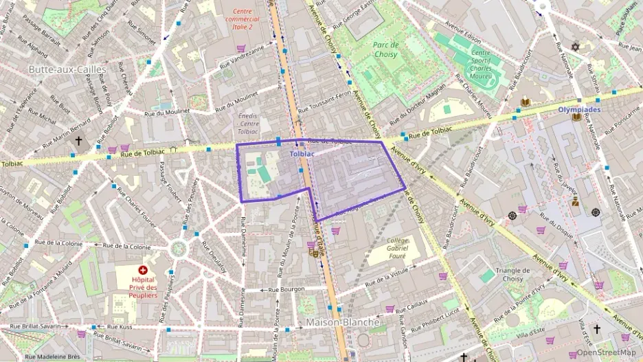 Appartement 46 m² deux pieces à vendre à Paris 13e Arrondissement