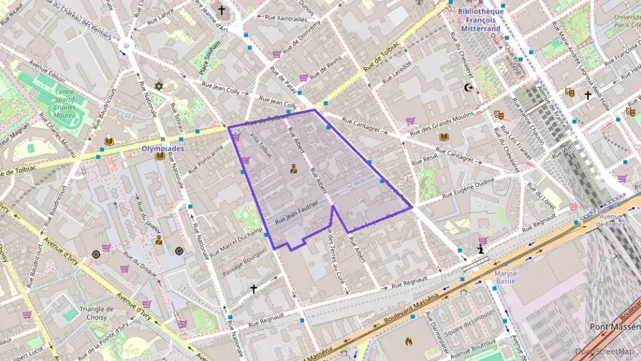 Appartement 49 m² trois pièces à vendre à Paris 13e Arrondissement