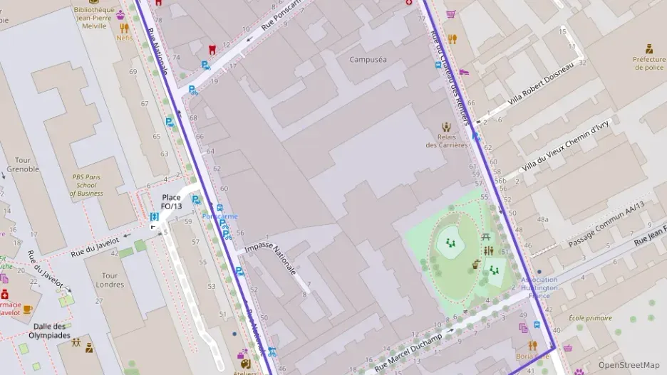 Appartement 69 m² trois pièces à vendre à Paris 13e Arrondissement