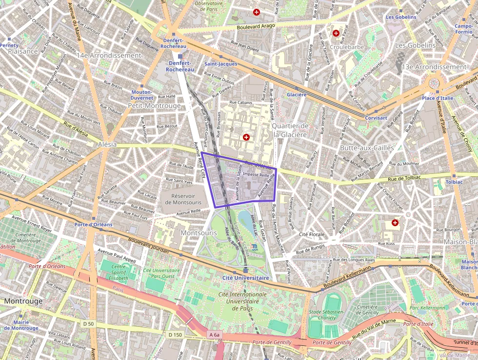 Appartement 49 m² deux pieces à vendre à Paris 14e Arrondissement