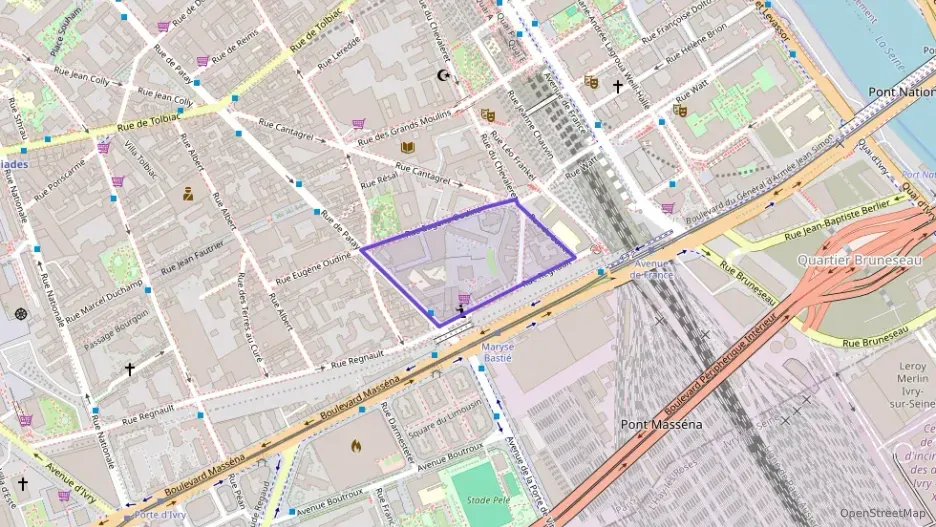 Appartement 80 m² trois pièces à vendre à Paris 13e Arrondissement Appartement 80 m² trois pièces à vendre à Paris 13e Arrondissement