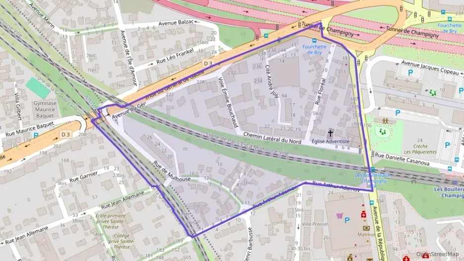 Appartement 82 m² quatre pièces à vendre à Champigny-sur-Marne