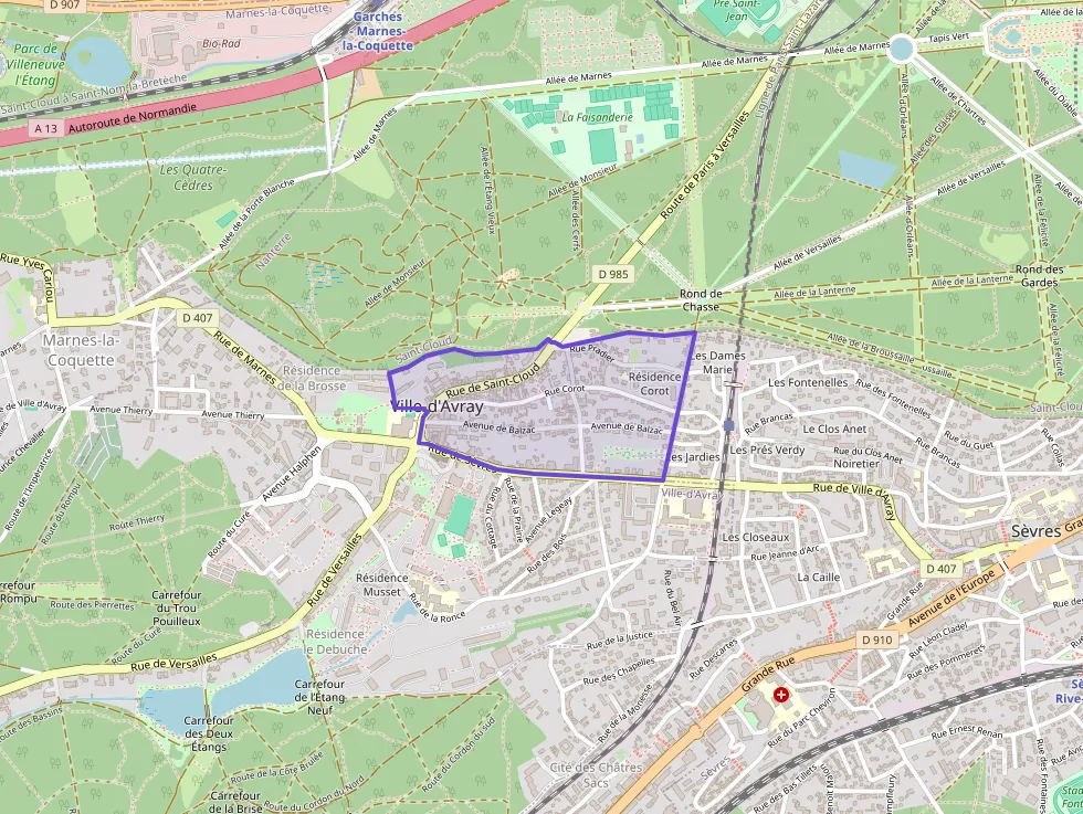 Appartement 35 m² deux pieces à vendre à Ville-d`Avray