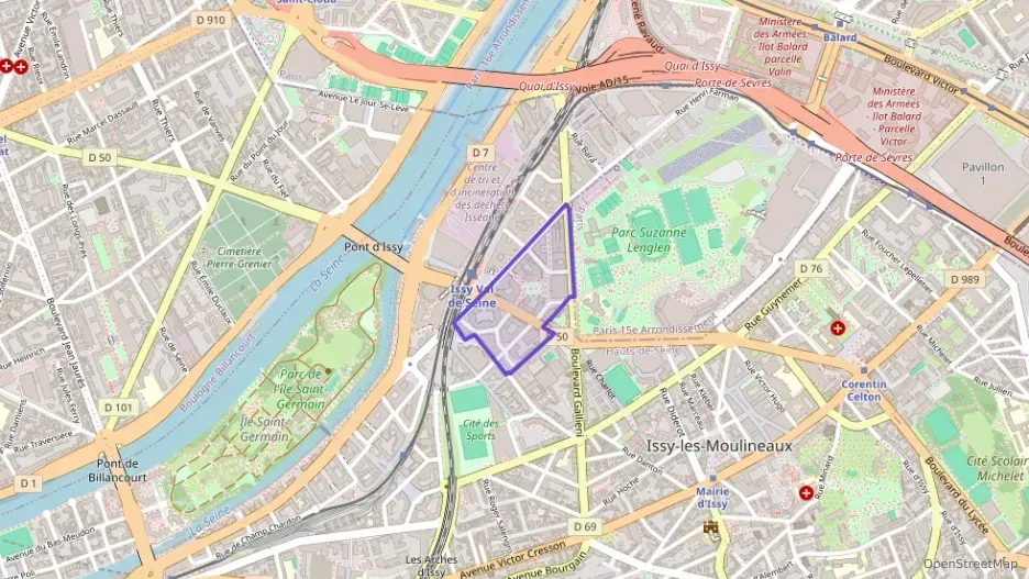 Appartement 56 m² deux pieces à vendre à Issy-les-Moulineaux