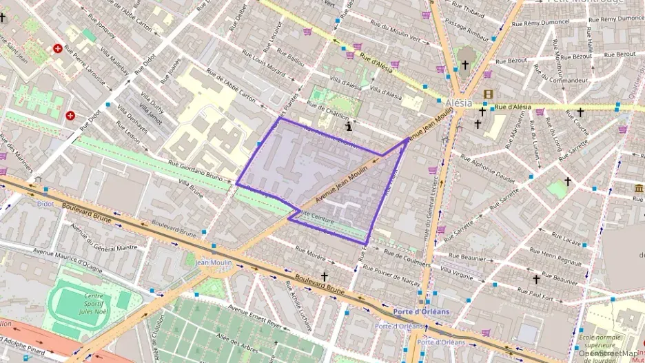 Appartement 60 m² trois pièces à vendre à Paris 14e Arrondissement