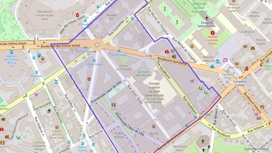 Appartement 53 m² deux pieces à vendre à Issy-les-Moulineaux