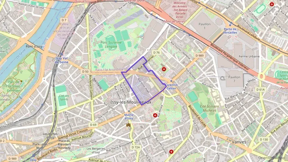 Appartement 70 m² trois pièces à vendre à Issy-les-Moulineaux